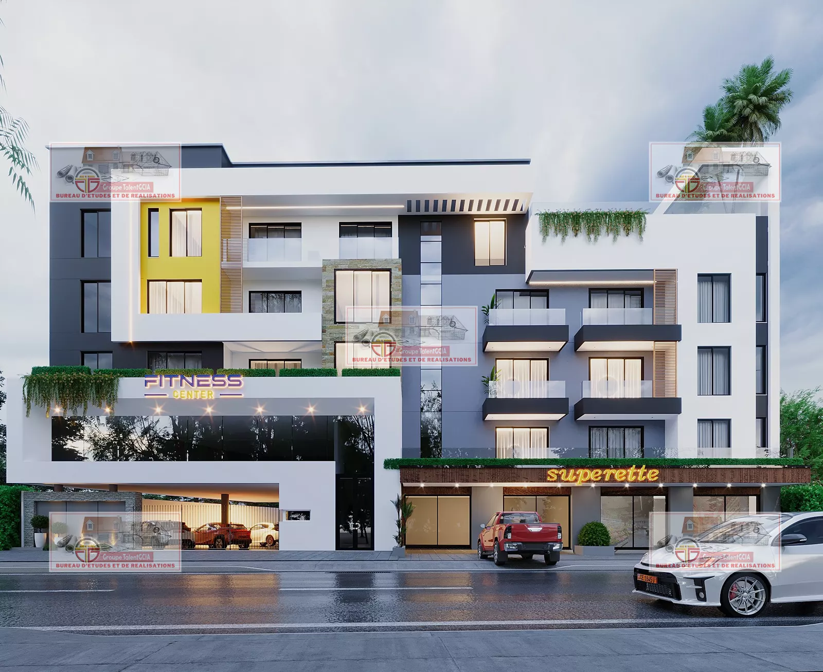 Immeuble R+4 avec rooftop 2