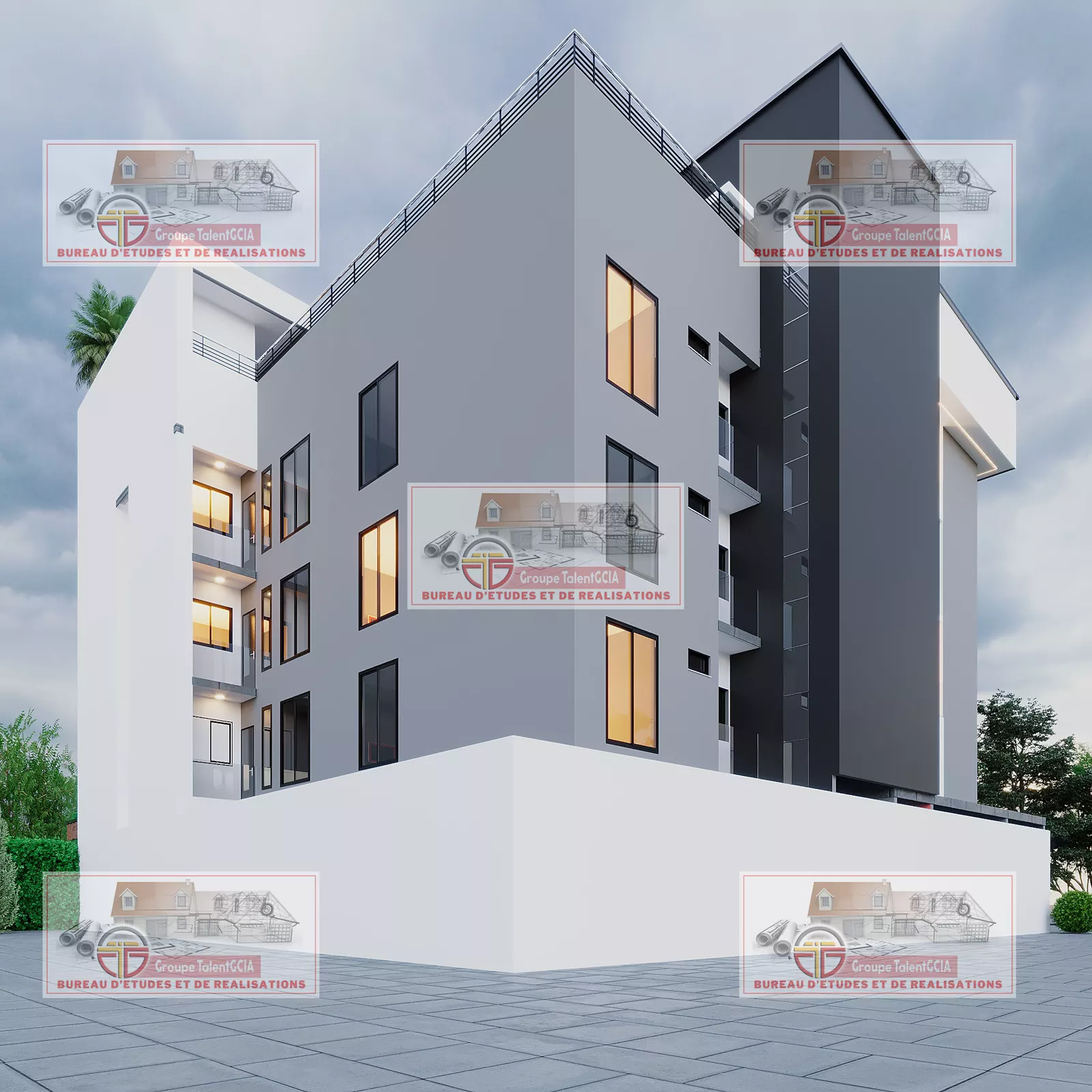 Immeuble R+4 avec rooftop 4